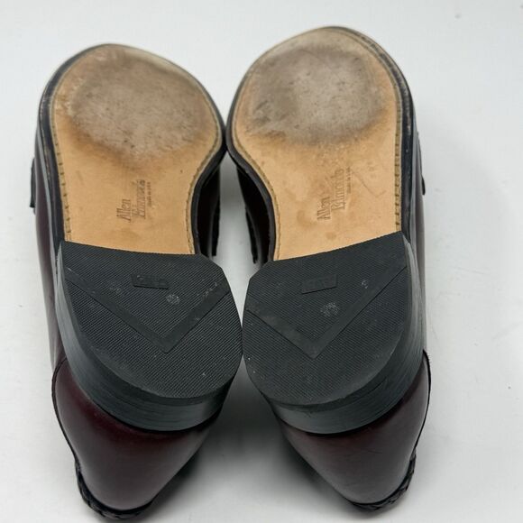 Allen Edmonds Maxfield Tassel Loafers Shoes Mens 11 D Burgundy Leather Woven main image 7